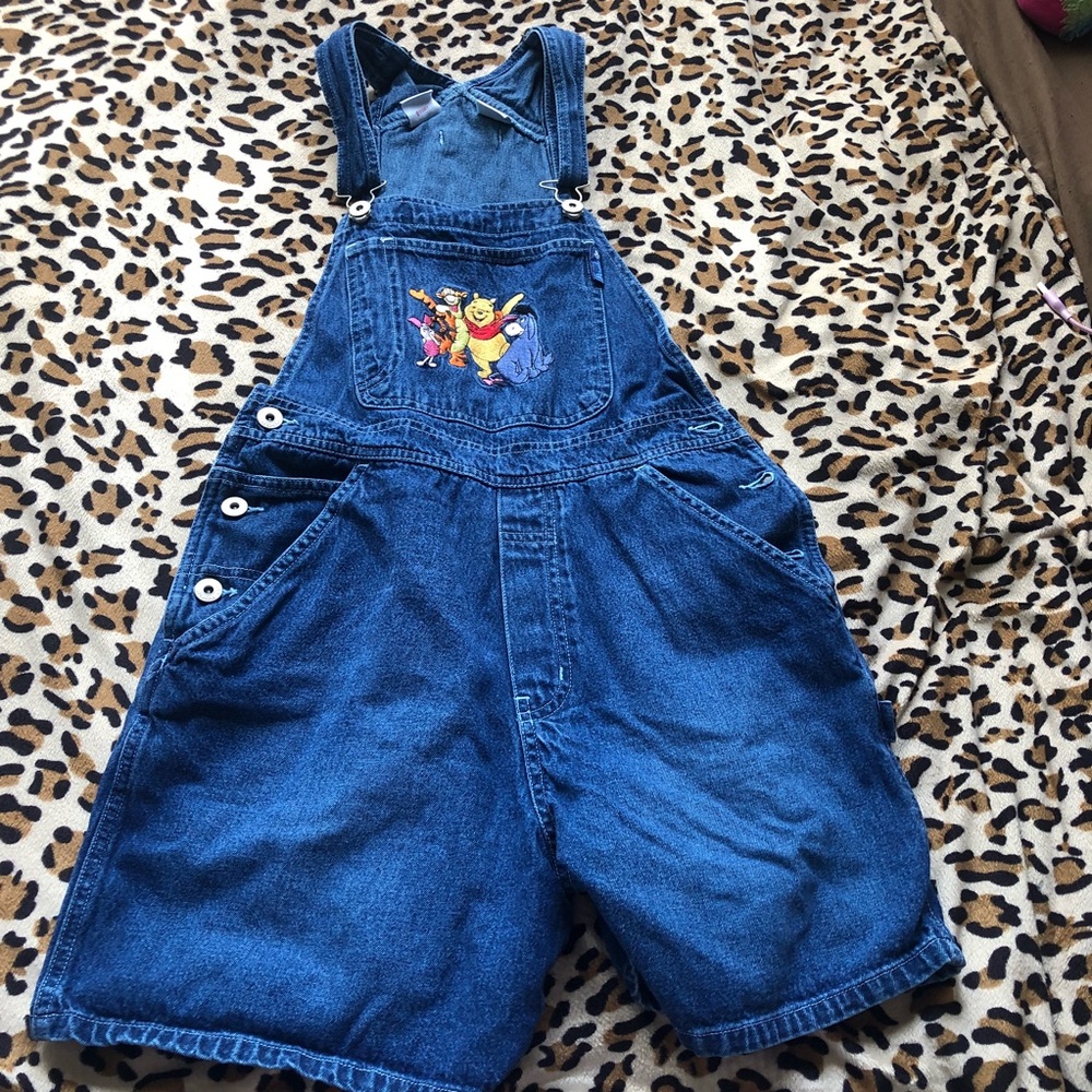 Winne the poo vintage overalls